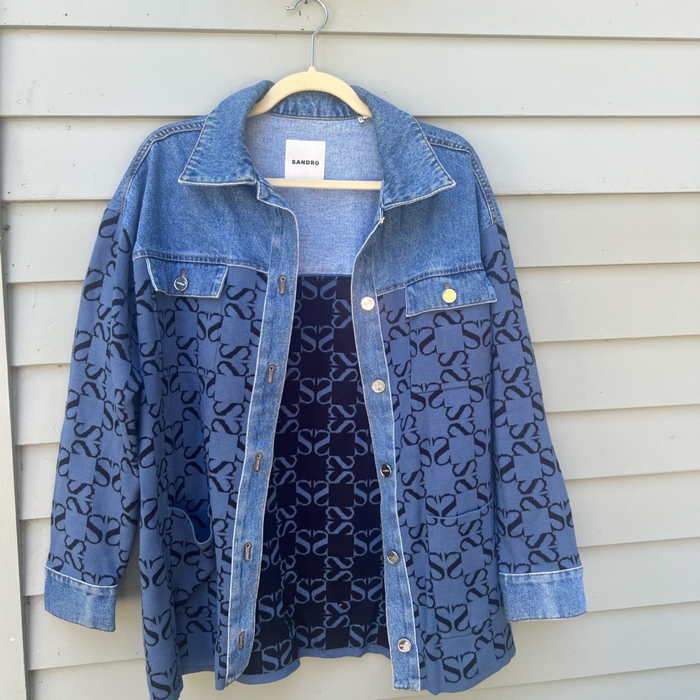 Sandro Classic Blue Denim Jacket